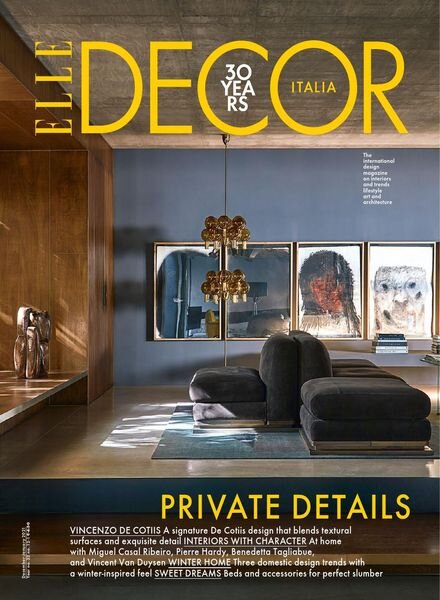 Elle Decor Italia English Edition – December 2020 – January 2021 Cover