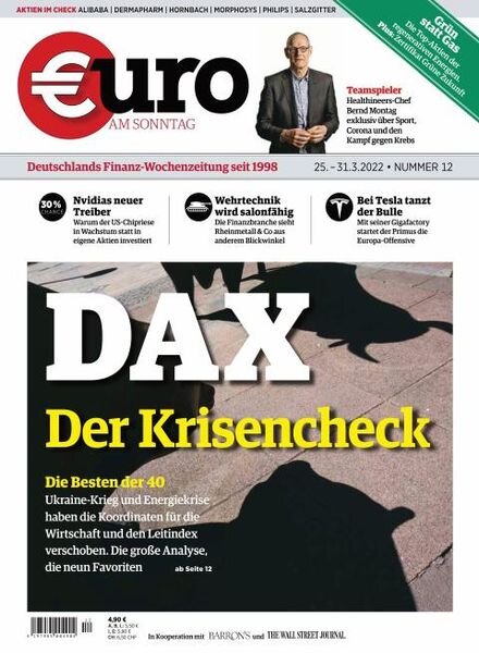 Euro am Sonntag – 25 Marz 2022 Cover