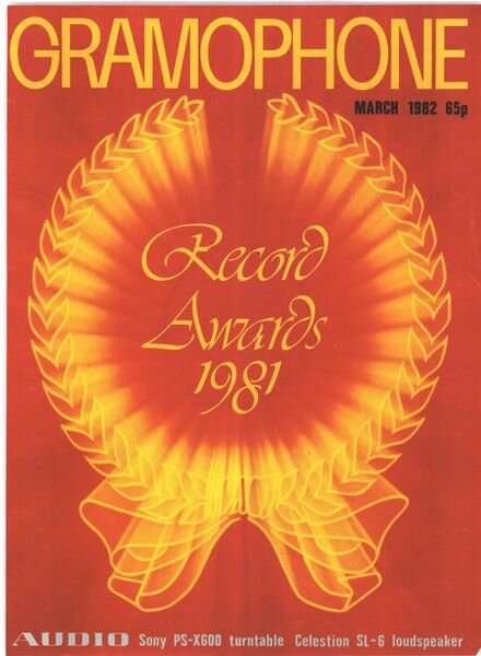 Gramophone – March 1982 Cover