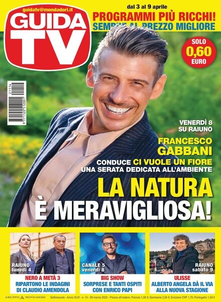 GuidaTV – 29 marzo 2022 Cover