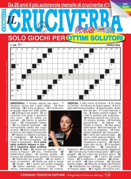 Il Cruciverba – aprile 2022 Cover