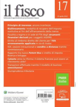il fisco – 25 Aprile 2022