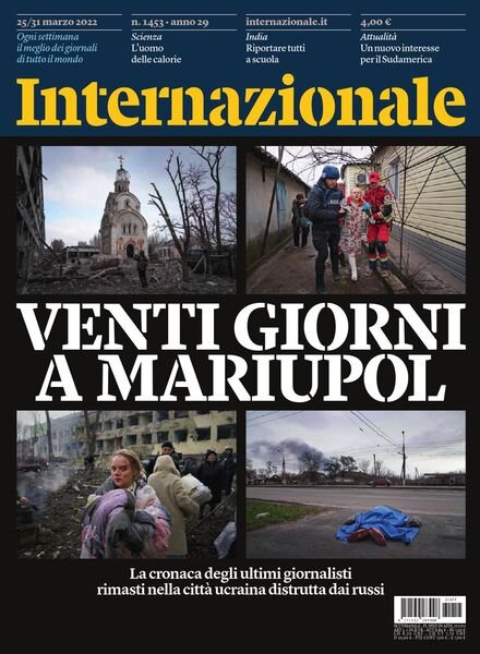 Internazionale – 25 Marzo 2022 Cover