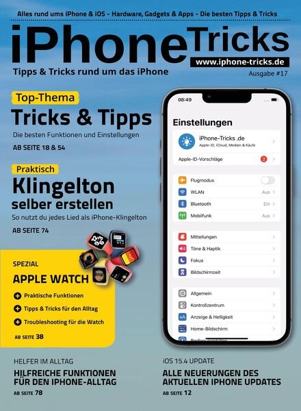 iPhone-Tricksde Tipps und Tricks – April 2022 Cover