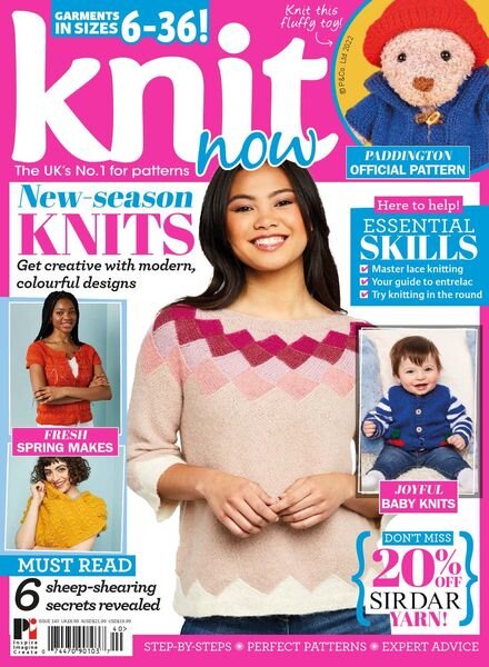 Knit Now – Issue 140 – March 2022 Cover