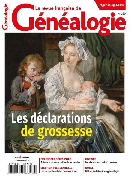 La Revue francaise de Genealogie – Avril-Mai 2022 Cover