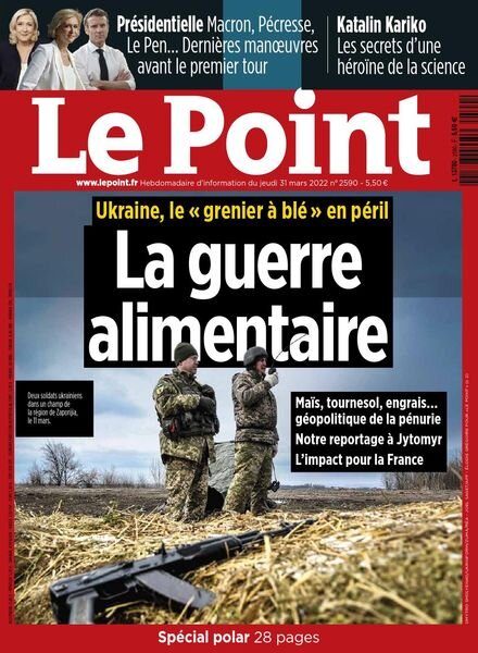 Le Point – 31 Mars 2022 Cover