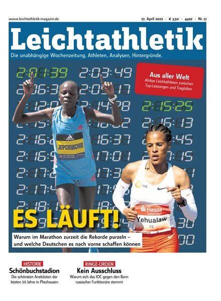 Leichtathletik – 26 April 2022 Cover