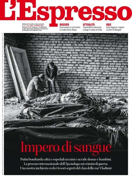 l’Espresso – 20 Marzo 2022 Cover