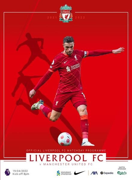 Liverpool FC Programmes – vs Manchester United – 19 April 2022 Cover