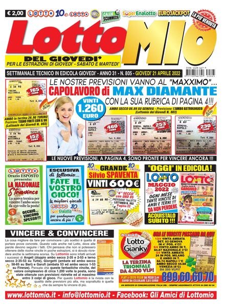 Lottomio del Giovedi – 21 Aprile 2022 Cover