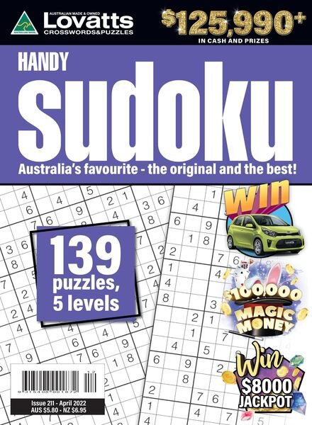 Lovatts Handy Sudoku – April 2022 Cover