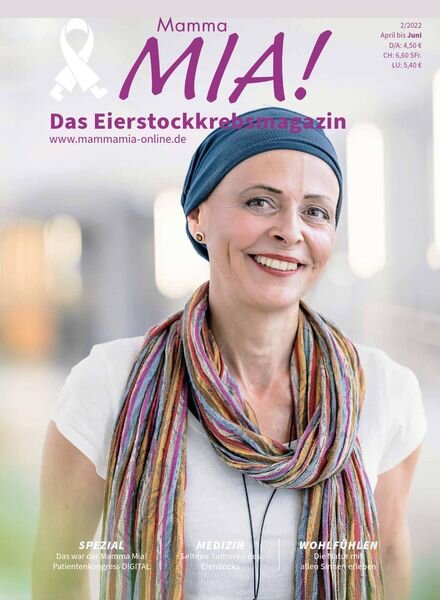 Mamma Mia! Eierstockkrebsmagazin – Nr 2 2022 Cover