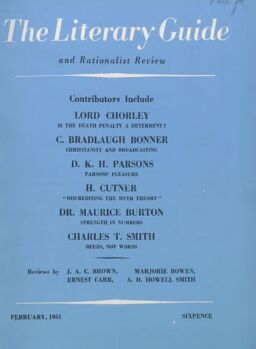 New Humanist – The Literary Guide February 1951