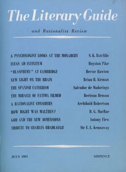 New Humanist – The Literary Guide July 1953