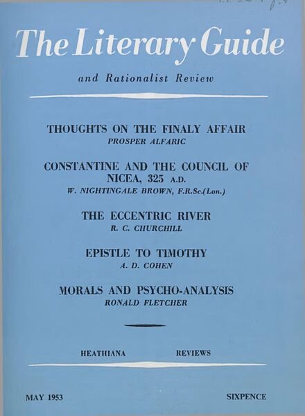 New Humanist – The Literary Guide May 1953 Cover