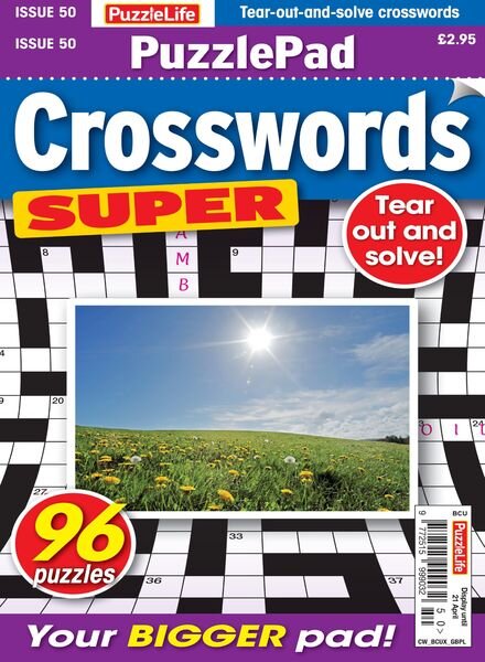 PuzzleLife PuzzlePad Crosswords Super – 24 March 2022 Cover