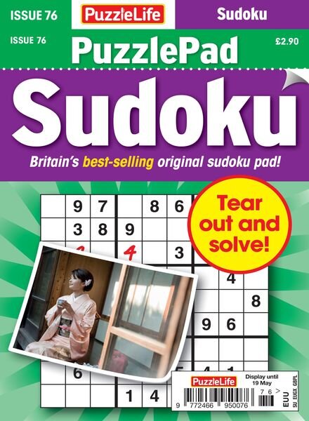 PuzzleLife PuzzlePad Sudoku – 21 April 2022 Cover