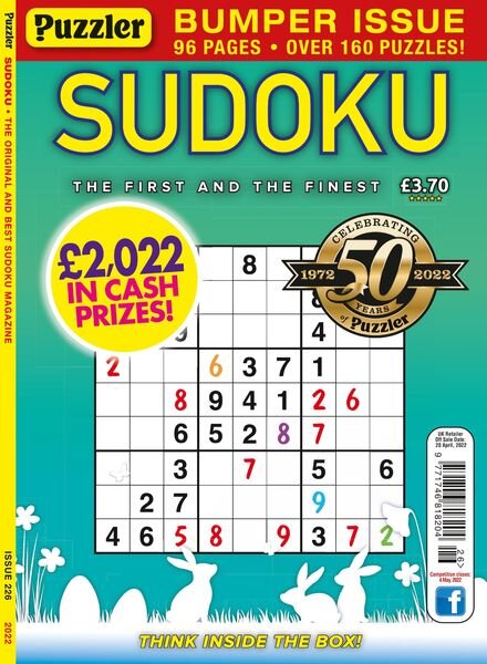 Puzzler Sudoku – March 2022 Cover