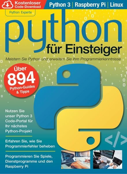 Python fur Einsteiger – April 2022 Cover