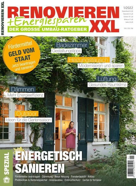 Renovieren + Energiesparen – Marz 2022 Cover