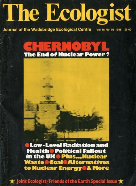 Resurgence & Ecologist – Ecologist Vol 16 N 4-5 – 1986 Cover