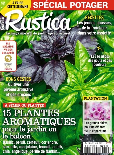 Rustica – 15 Avril 2022 Cover
