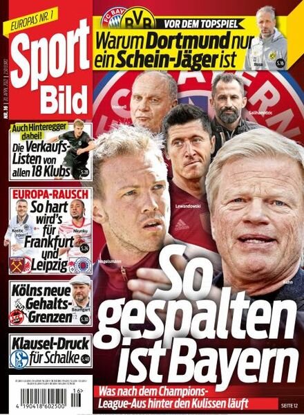 Sport Bild – 20 April 2022 Cover