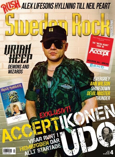 Sweden Rock Magazine – april 2022 Cover