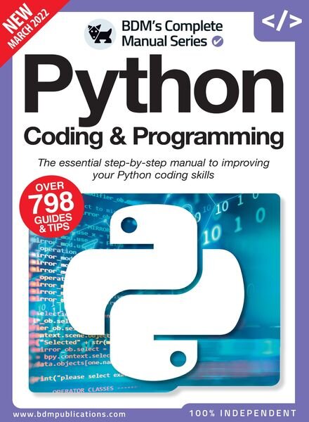 The Complete Python Manual – March 2022 Cover