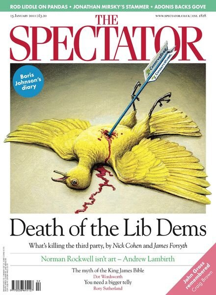 The Spectator – 15 January 2011 Cover