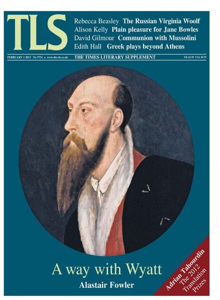 The Times Literary Supplement – 1 February 2013 Cover