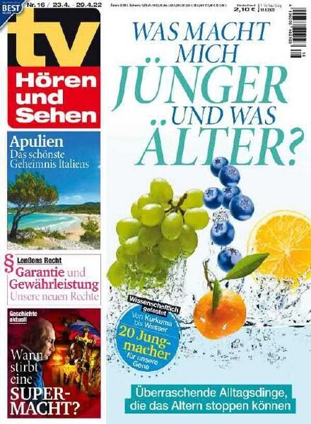 TV Horen und Sehen – 14 April 2022 Cover