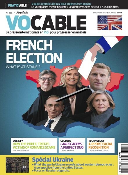 Vocable Anglais – 31 Mars 2022 Cover