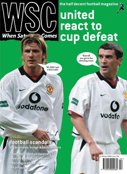 When Saturday Comes – April 2003 Cover