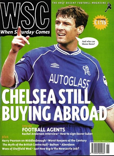 When Saturday Comes – November 1999 Cover