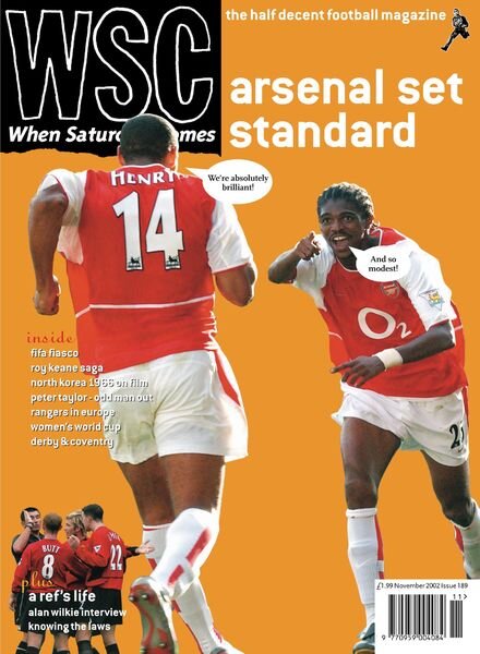 When Saturday Comes – November 2002 Cover