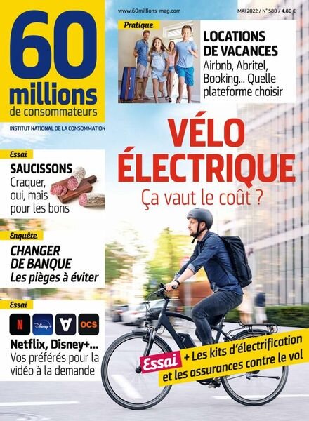 60 Millions de Consommateurs – Mai 2022 Cover