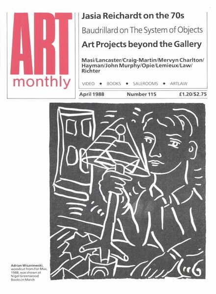 Art Monthly – April 1988 Cover