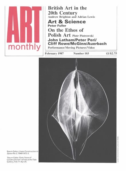 Art Monthly – February 1987 Cover
