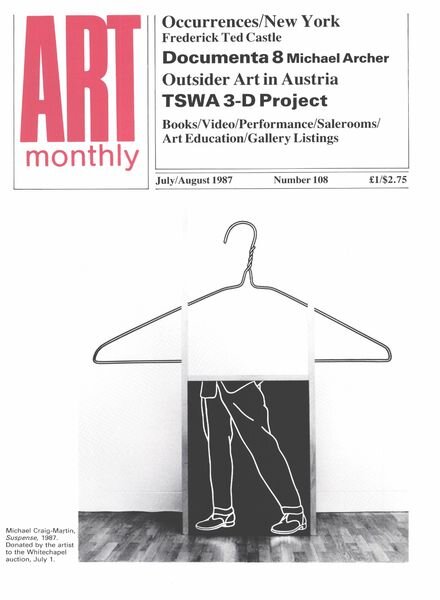 Art Monthly – July-August 1987 Cover