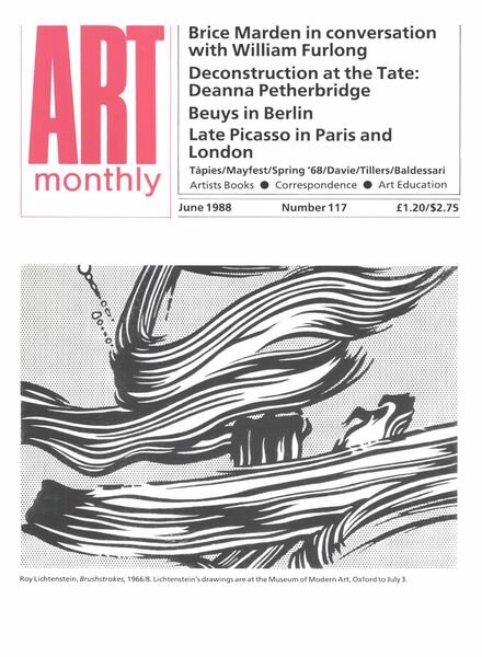 Art Monthly – June 1988 Cover