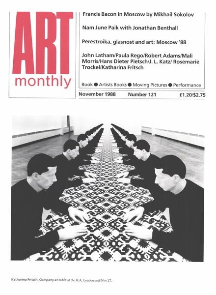 Art Monthly – November 1988 Cover