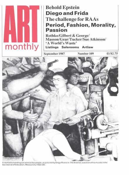 Art Monthly – September 1987 Cover