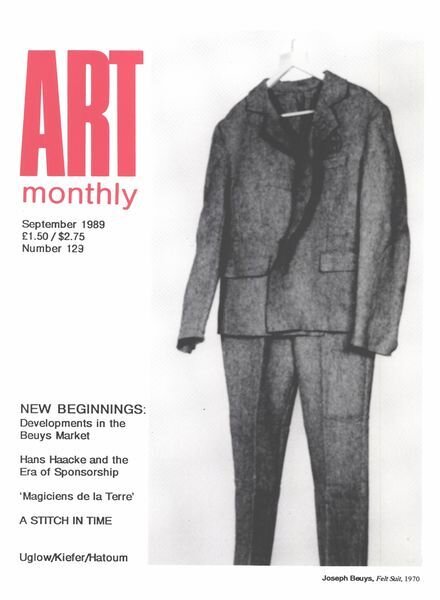 Art Monthly – September 1989 Cover