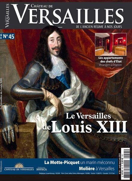 Chateau de Versailles – Avril-Juin 2022 Cover