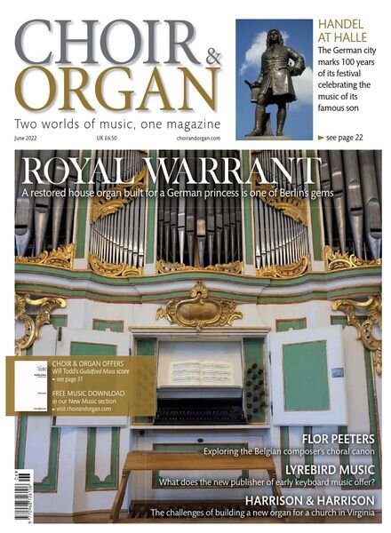 Choir & Organ – June 2022 Cover