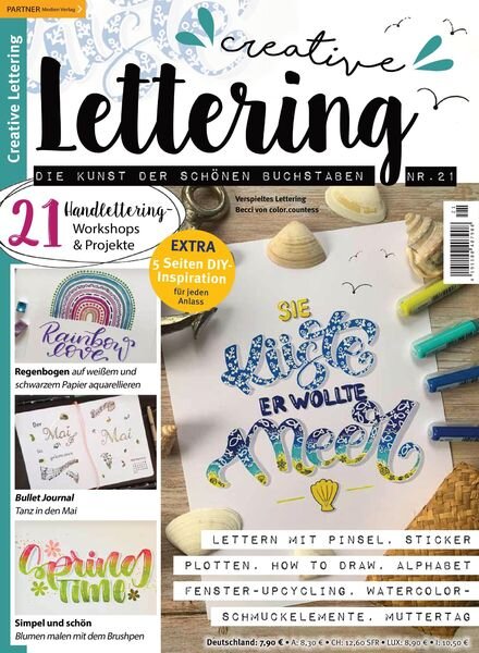 Creative Lettering – April 2022 Cover