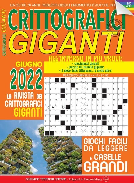 Crittografici Giganti – giugno 2022 Cover