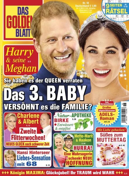 Das Goldene Blatt – 30 April 2022 Cover